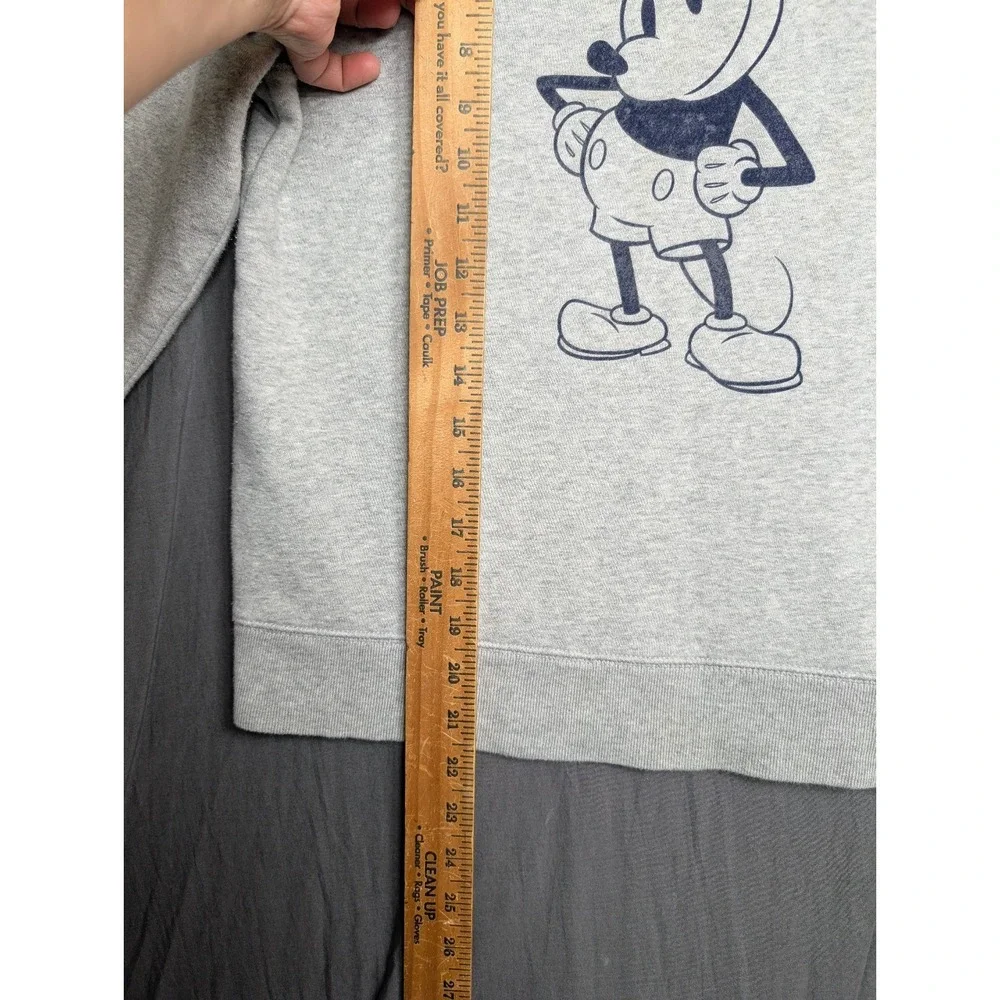 Disney Mickey Mouse Kids' Hoodie - Grey Pullover‎ Sweatshirt - Size Medium